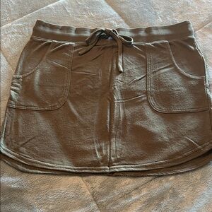 Balance Collection Green Mini Skirt with Pockets